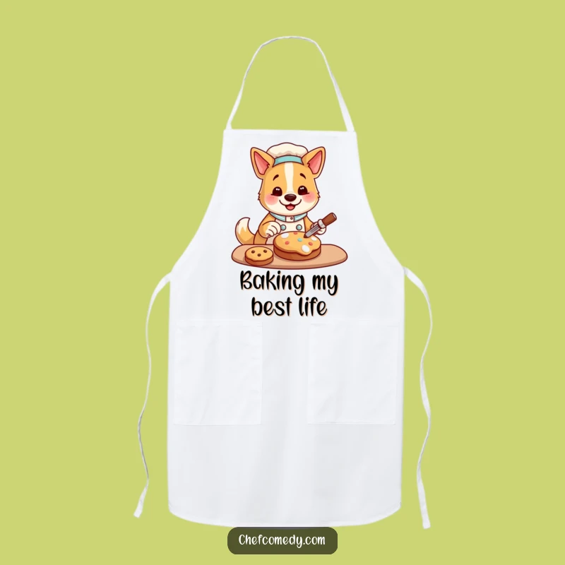 Funny Dog Chef Apron: Happy Cookie Decorating, Hilarious Funny Gift for Kitchen Fun