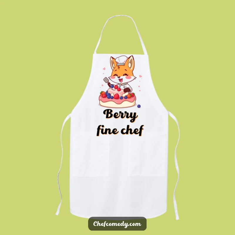 Funny Fox Chef Baking Apron - Keep Clean with Hilarious Culinary Style!