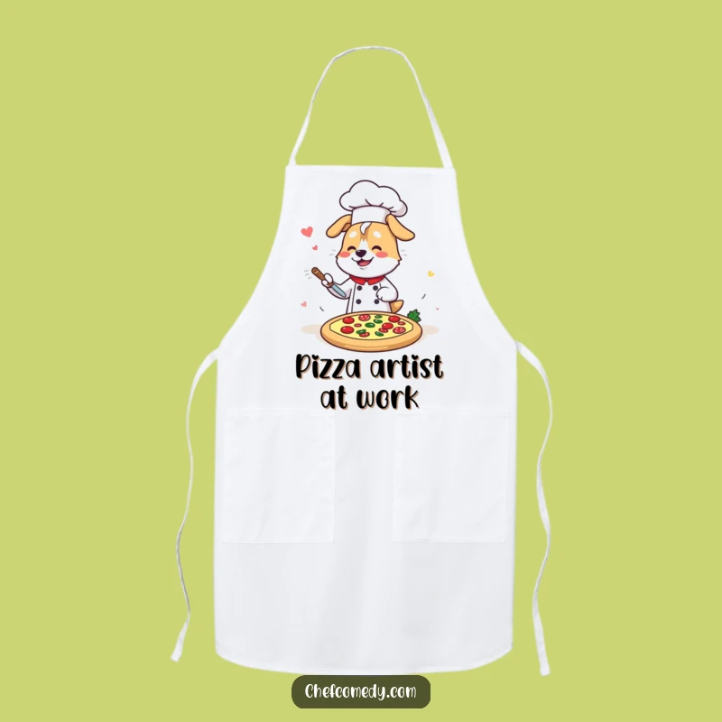 Funny Kawaii Dog Chef Apron: Protect Your Clothes While Making Delicious Pizzas