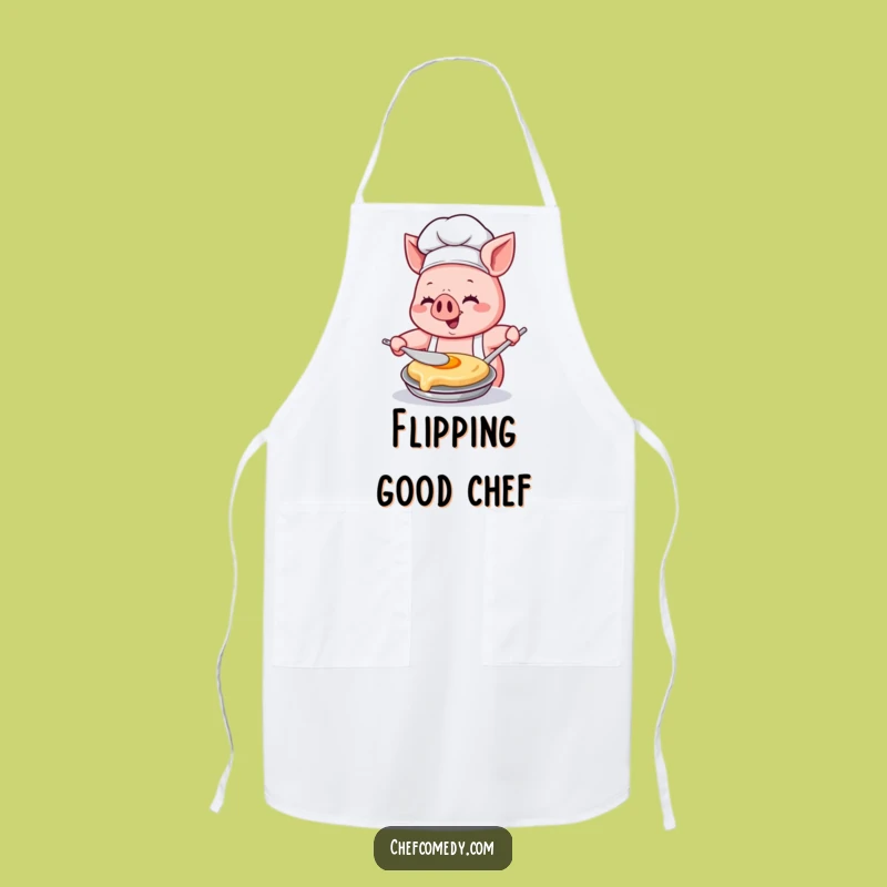 Funny Kawaii Pig Chef Apron: Cook with Concentration and Glee