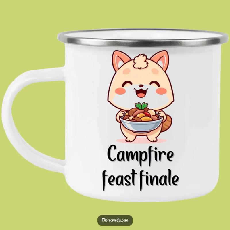 Funny Proud Chef Animal Dish Camping Mug: Serve Up Campfire Feasts