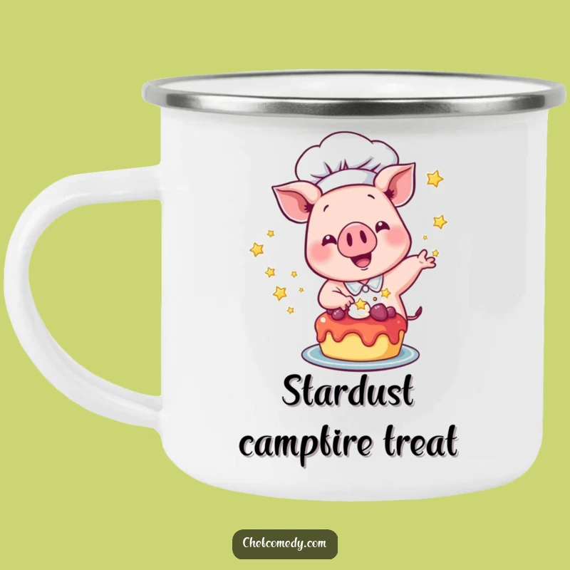 Funny Pig Chef Camping Mug: Dessert Sprinkler Cup, a Durable and Funny Gift for Outdoors