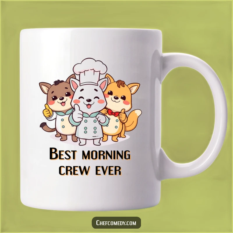 Funny Animal Chefs Thumbs Up Mug: Hilarious Group Gift for Food Lovers