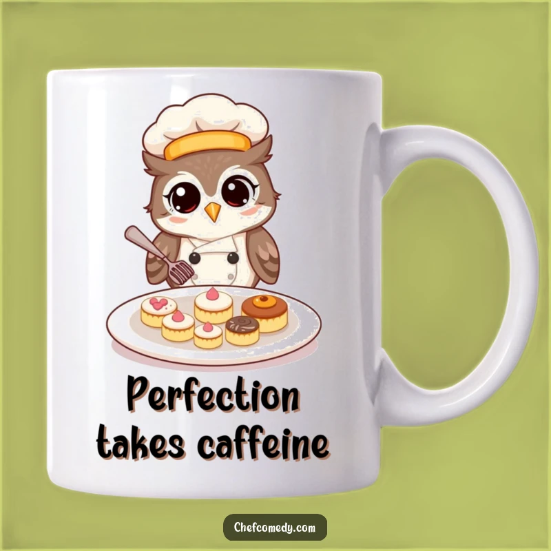 Funny Owl Chef Pastry Mug: A Wise Choice for Baking Enthusiasts