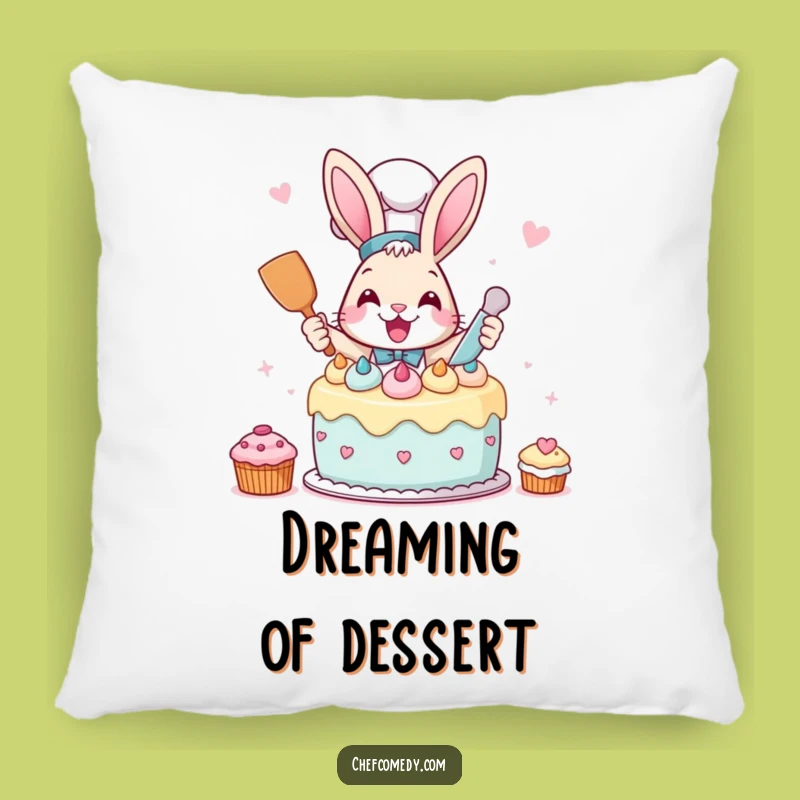 Plush Funny Rabbit Chef Pillow: Cuddle-Worthy Baking Fun, Great Gift!
