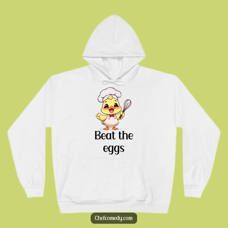 Cozy Funny Duck Chef Hoodie - Warm and Enthusiastic Winter Wear