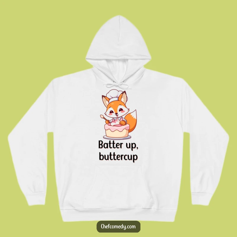 Cozy Funny Fox Chef Hoodie: Stay Warm and Laugh with This Adorable Baking Design