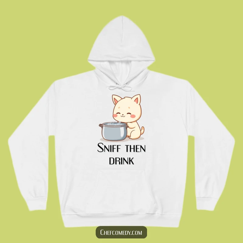 Funny Kawaii Animal Hoodie - Cozy Humorous Gift for Foodie Adventures