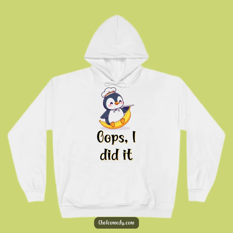 Funny Penguin Chef Hoodie: Comical Chef Slip, a Warm and Funny Gift for Cold Days