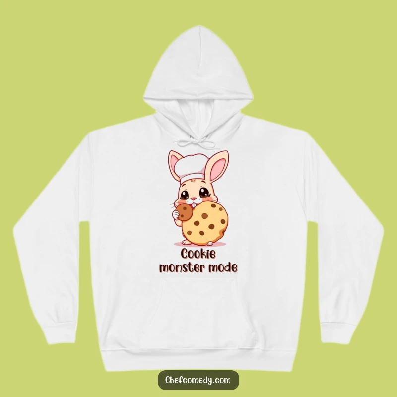 Funny Rabbit Chef Hoodie: Cozy Cookie Hug, a Warm and Funny Gift for Sweet Moments