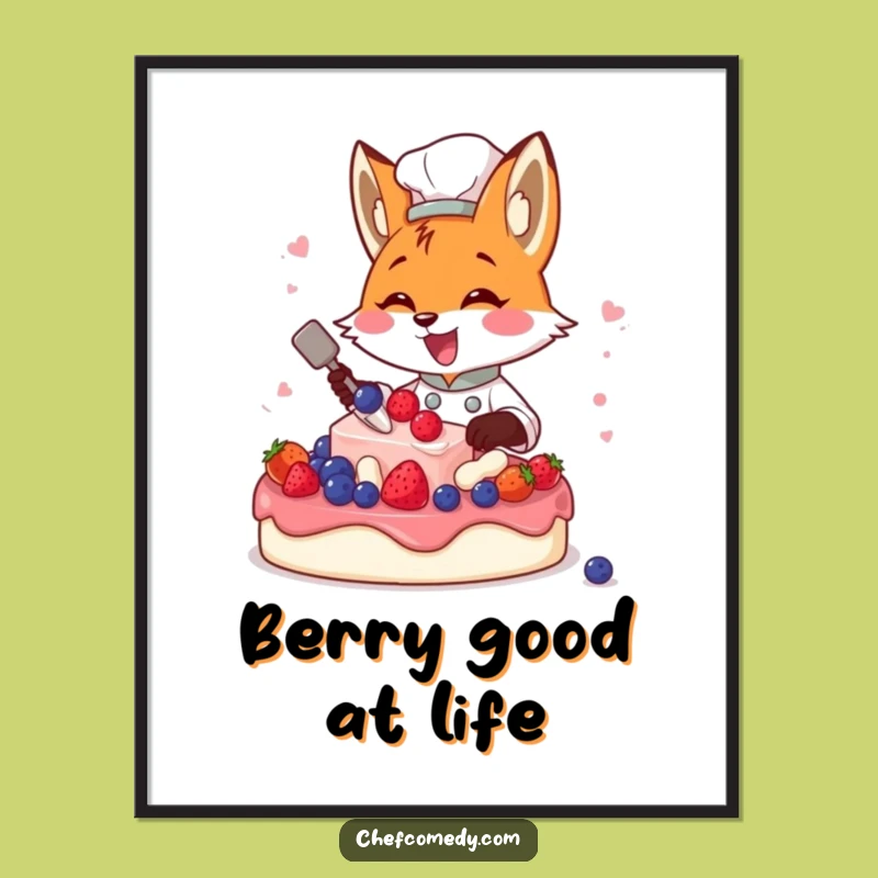 Free Printable Fox Chef Wall Art: Funny Downloadable Kitchen Decor for Foodies
