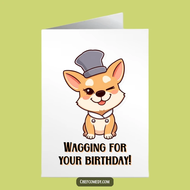 Free Printable Dog Chef Birthday Card: Funny Downloadable Gift for a Cheeky Celebration!