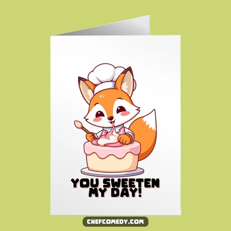 Free Printable Fox Chef Congrats Card - Humorous DIY Downloadable