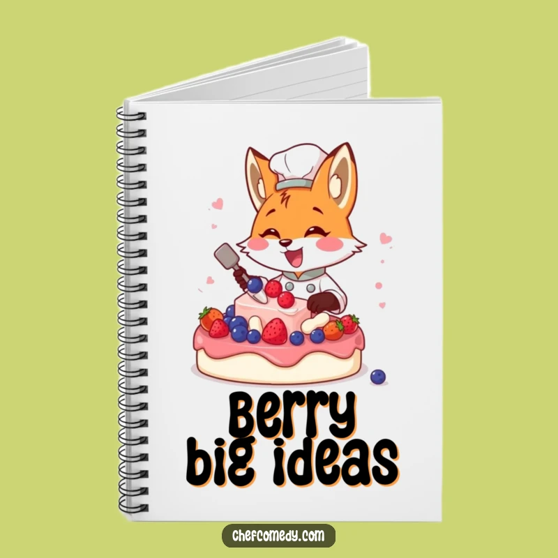 Funny Fox Chef Recipe Notebook - Jot Down Laughs & Culinary Ideas!