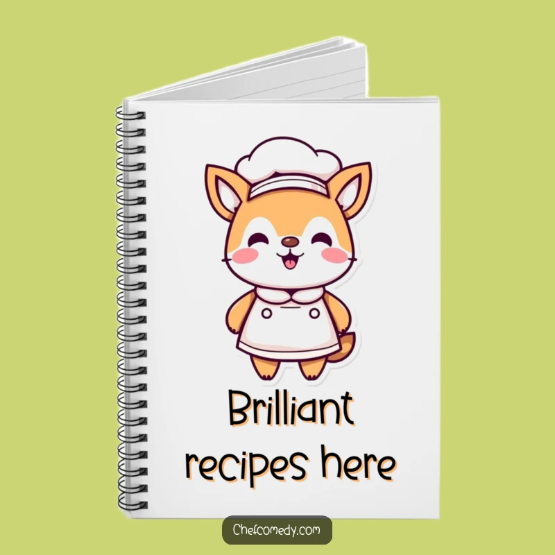 Funny Kawaii Chef Notebook - Humorous Gift for Recipe Ideas