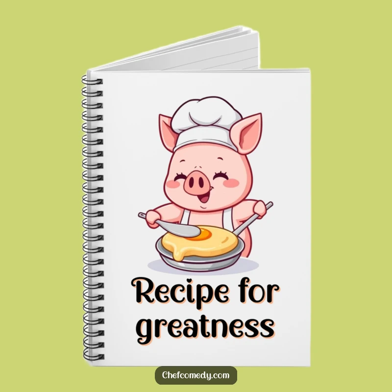 Funny Kawaii Pig Chef Notebook: Jot Down Recipes with Gusto