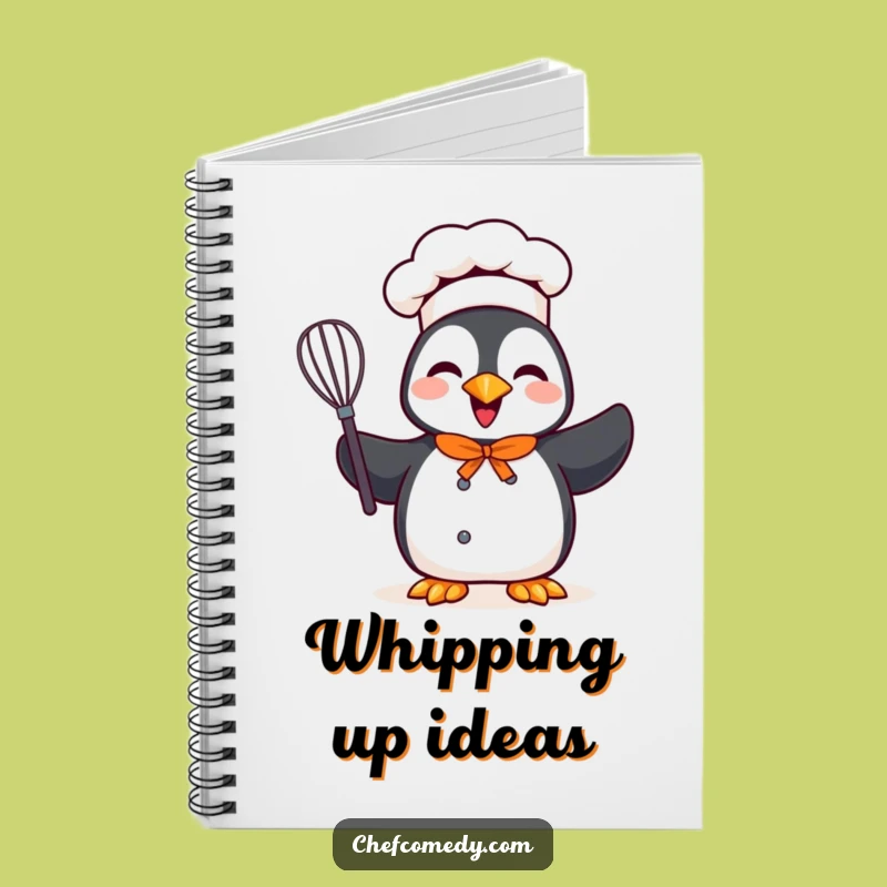 Funny Penguin Chef Notebook - Jot Down Recipes with Cheer