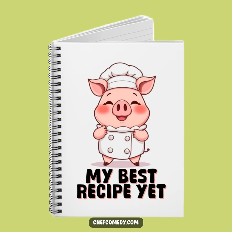 Funny Pig Chef Notebook - Sweet Recipes & Kitchen Notes