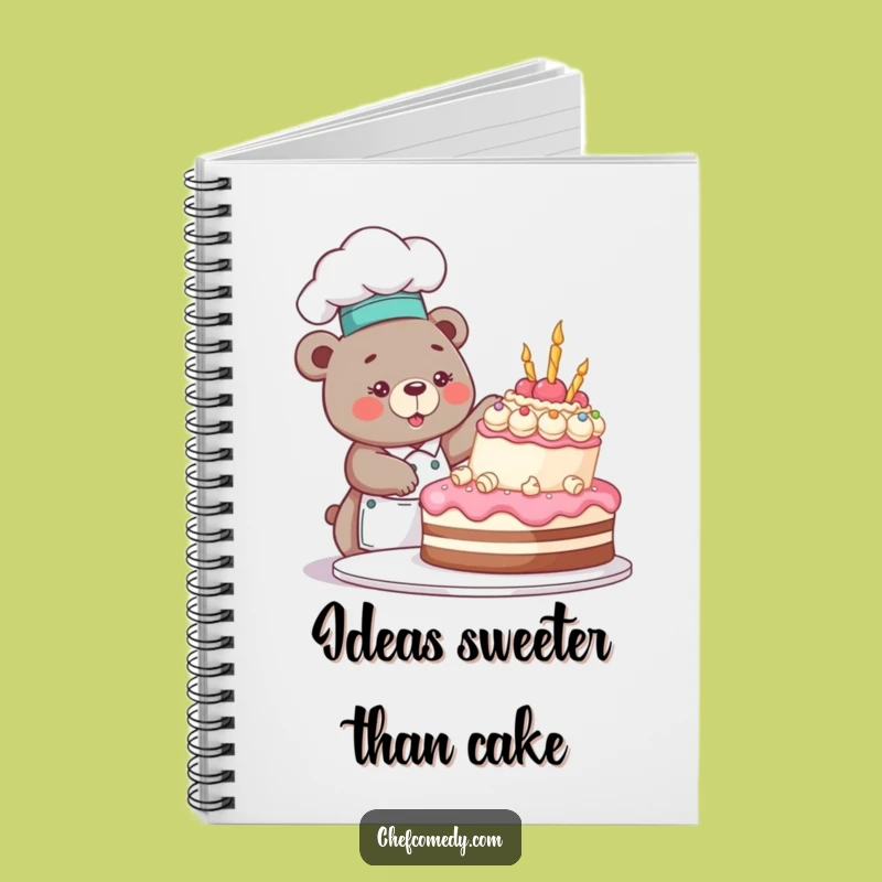 Funny Bear Chef Notebook: Jot Down Recipes & Laughs, Perfect Gift