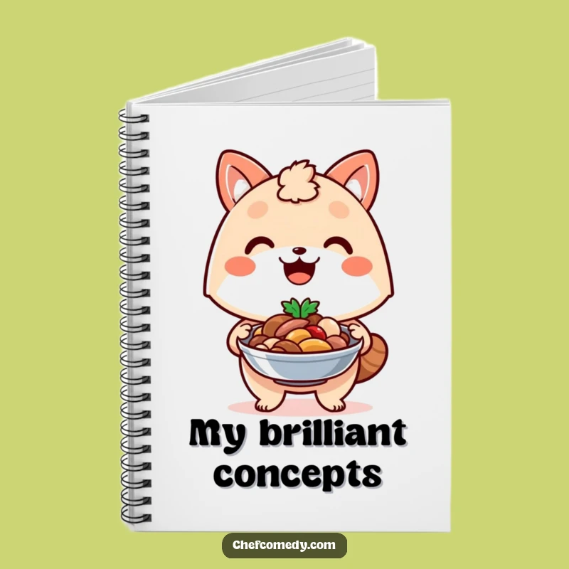 Funny Proud Chef Animal Dish Notebook: Jot Down Your Culinary Triumphs