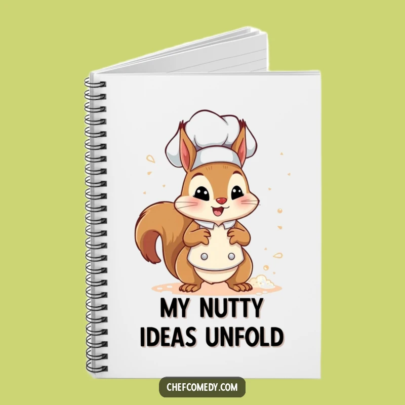 Funny Squirrel Chef Notebook - Jot Down Recipes with Culinary Whimsy
