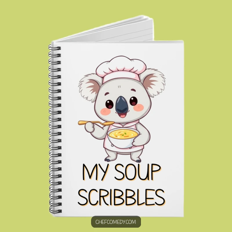 Funny Koala Chef Notebook: Cute Chef's Soup Journal, a Creative and Funny Gift for Notes