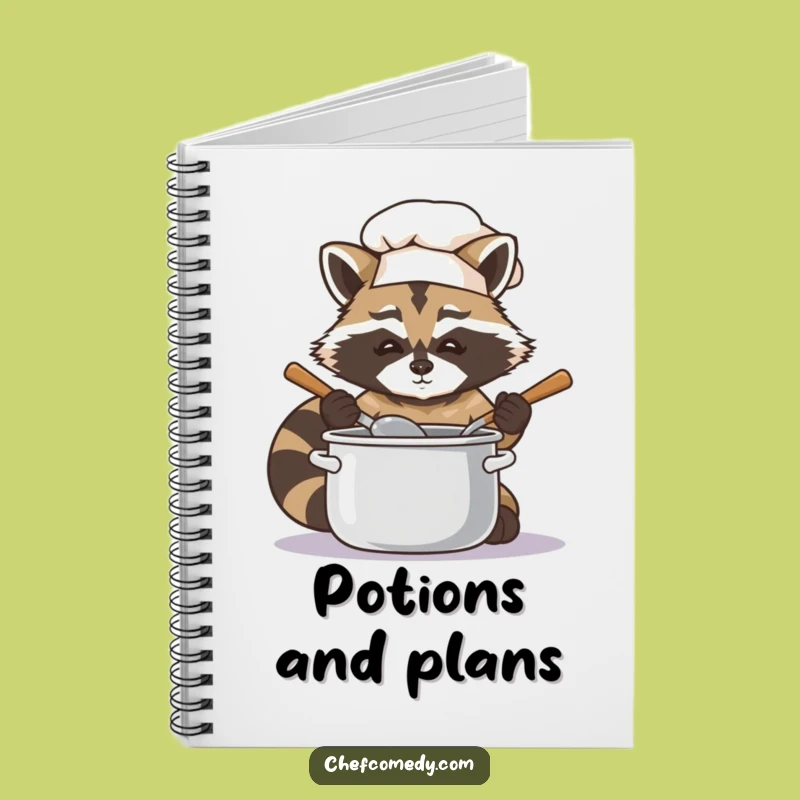 Funny Raccoon Chef Recipe Notebook: Stir Up Your Culinary Ideas