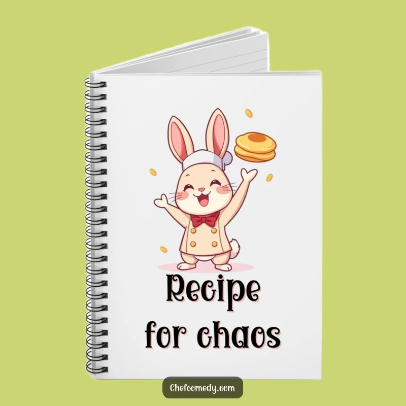 Funny Chef Rabbit Pancake Notebook: Breakfast Ideas Journal, Perfect Funny Gift