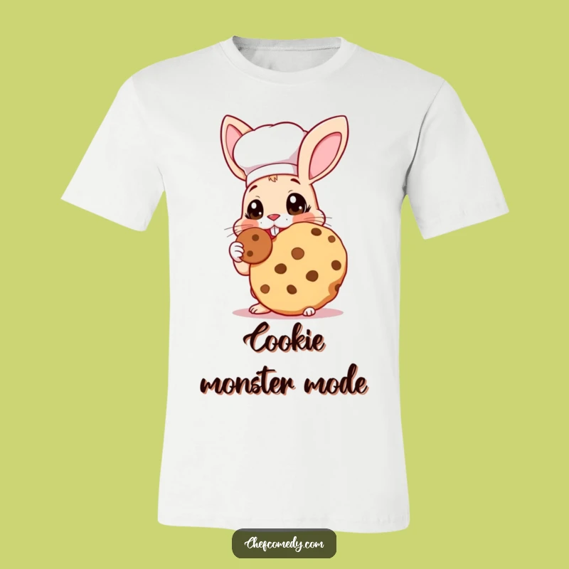 Funny Rabbit Chef T-Shirt: Giant Cookie Delight, a Wearable Treat and Funny Gift