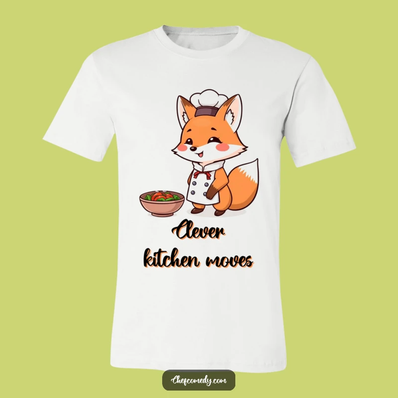 Funny Fox Chef T-Shirt: Presenting Culinary Excellence, a Bold Statement and Funny Gift
