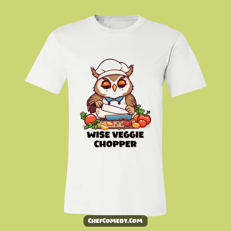 Funny Kawaii Owl Chef T-Shirt: Show Off Your Chopping Skills with Pride