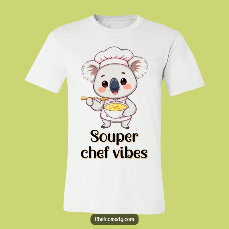 Funny Koala Chef T-Shirt: Cute Chef with Tiny Spoon, a Hilarious Outfit for Any Occasion