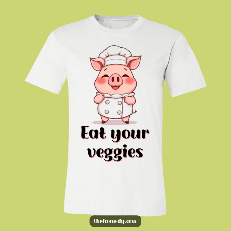 Funny Pig Chef T-Shirt - Sweetest Cartoon Baker Apparel