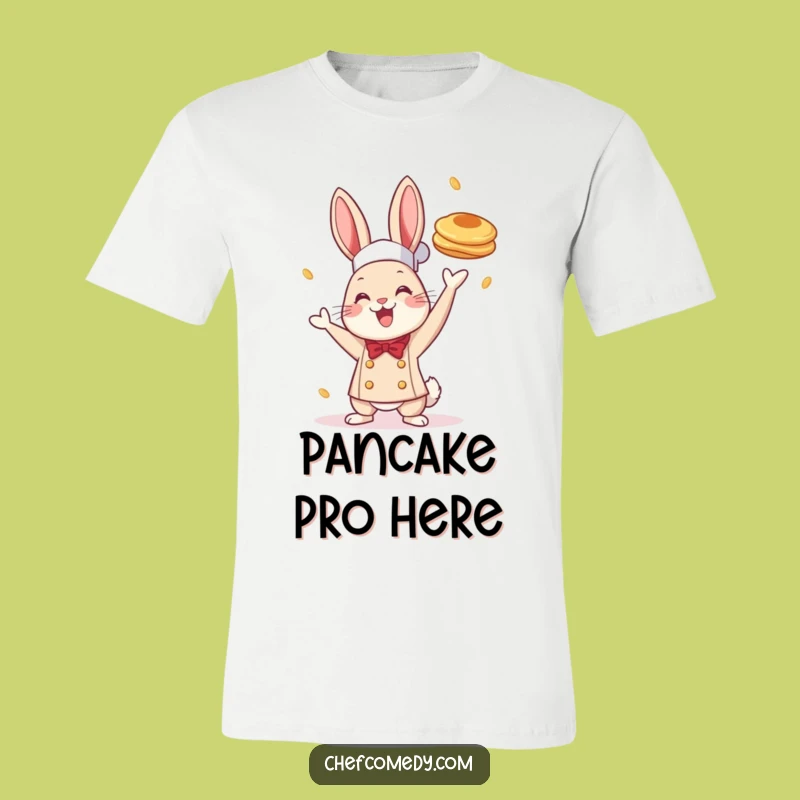 Funny Chef Rabbit Pancake Tee: Breakfast Fun Shirt, Ideal Funny Gift