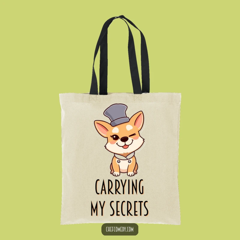 Funny Dog Chef Tote Bag: Carry Your Style with a Winking Dog