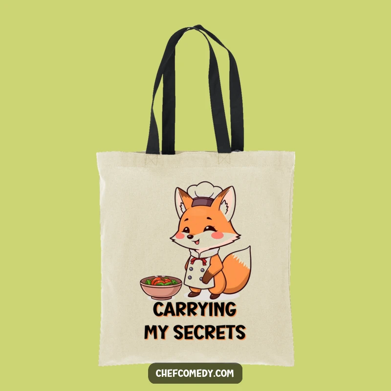Funny Fox Chef Tote Bag: Culinary Triumph Carry-All, a Stylish and Funny Gift Bag