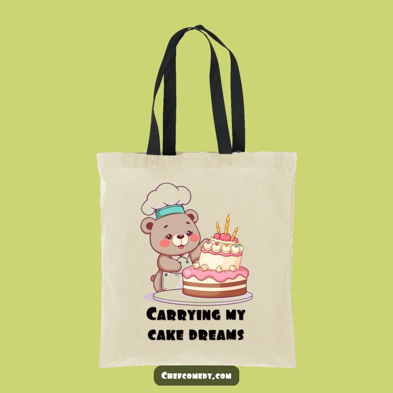Funny Bear Chef Tote Bag: Carry Your Laughs & Groceries in Style