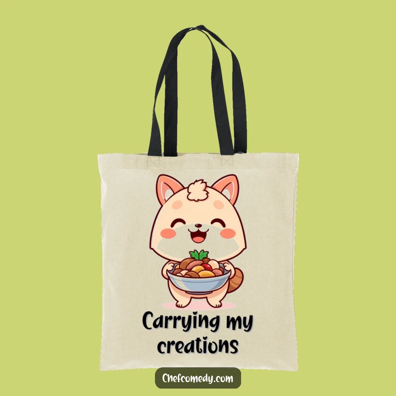Funny Proud Chef Animal Dish Tote Bag: Carry Your Culinary Creations